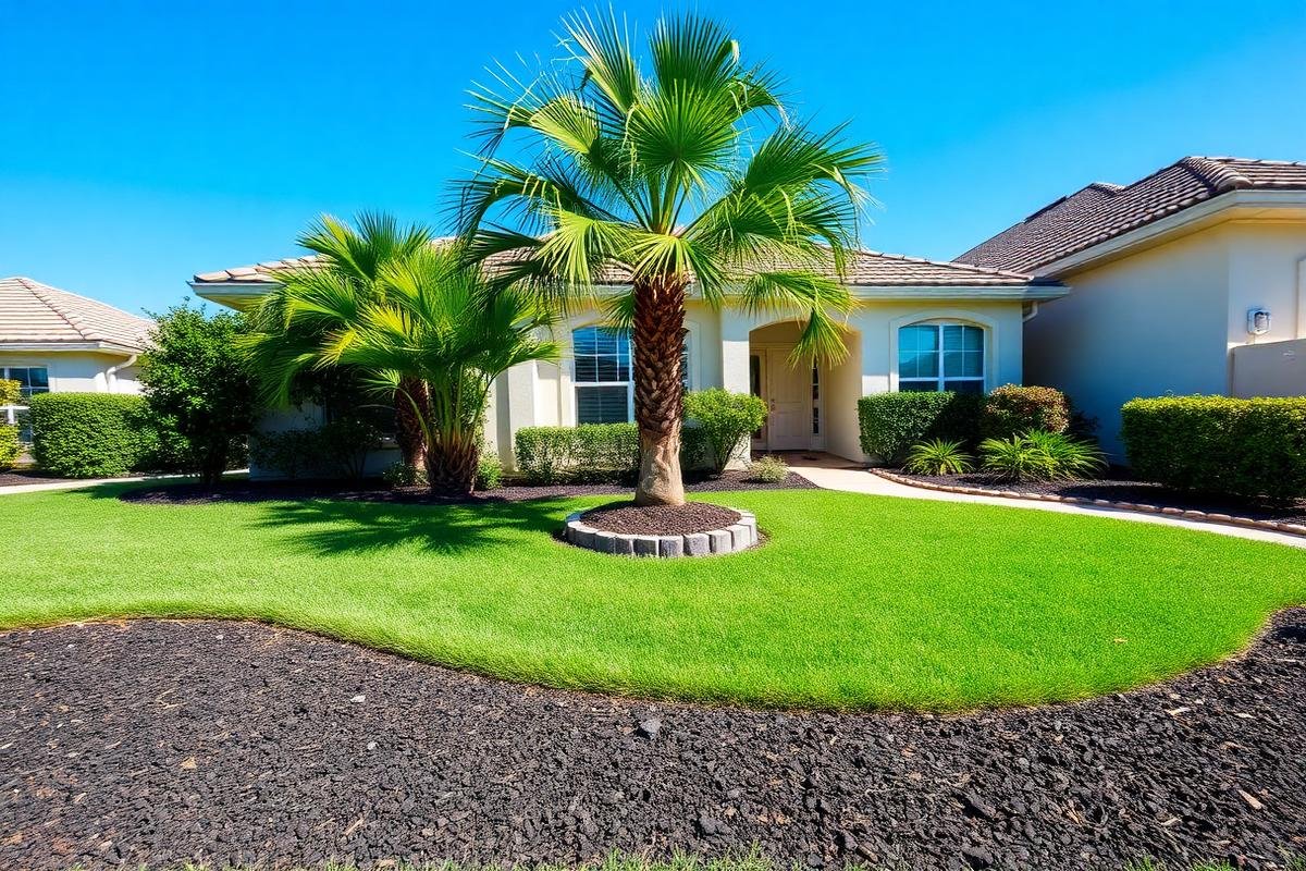 Front yard renovation after